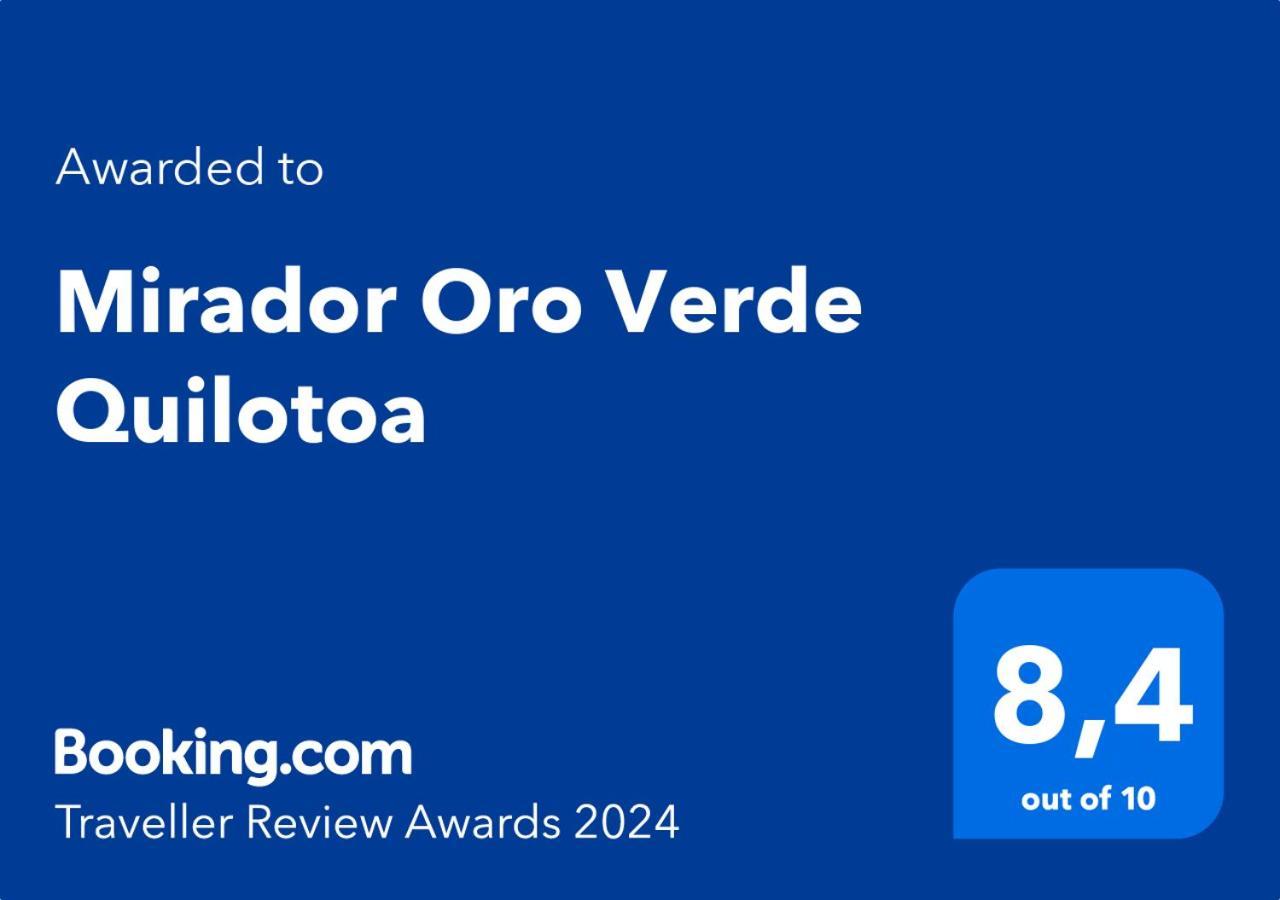 Mirador Oro Verde Quilotoa Zumbagua 외부 사진